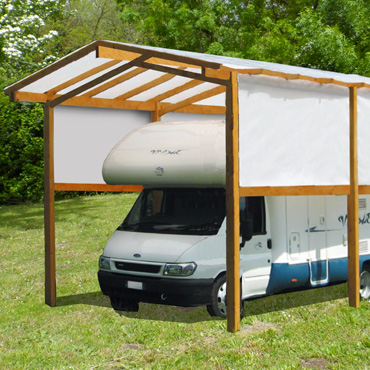 Copertura camper in legno