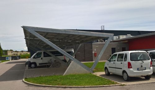 Copertura auto a Sbalzo