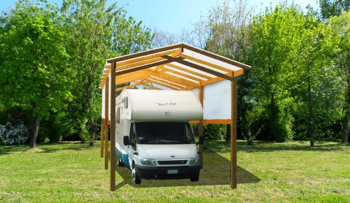 Copertura in legno per Camper grandi spazi